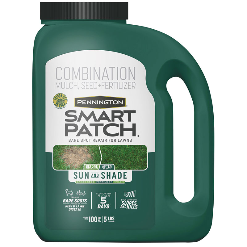 Pennington® Smart Patch® Mixed Sun & Shade Mulch, Seed+Fertilizer, 5 Lb.