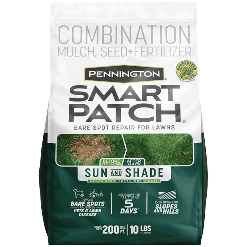Pennington® Smart Patch® Mixed Sun & Shade Mulch, Seed + Fertilizer, 10 Lb.