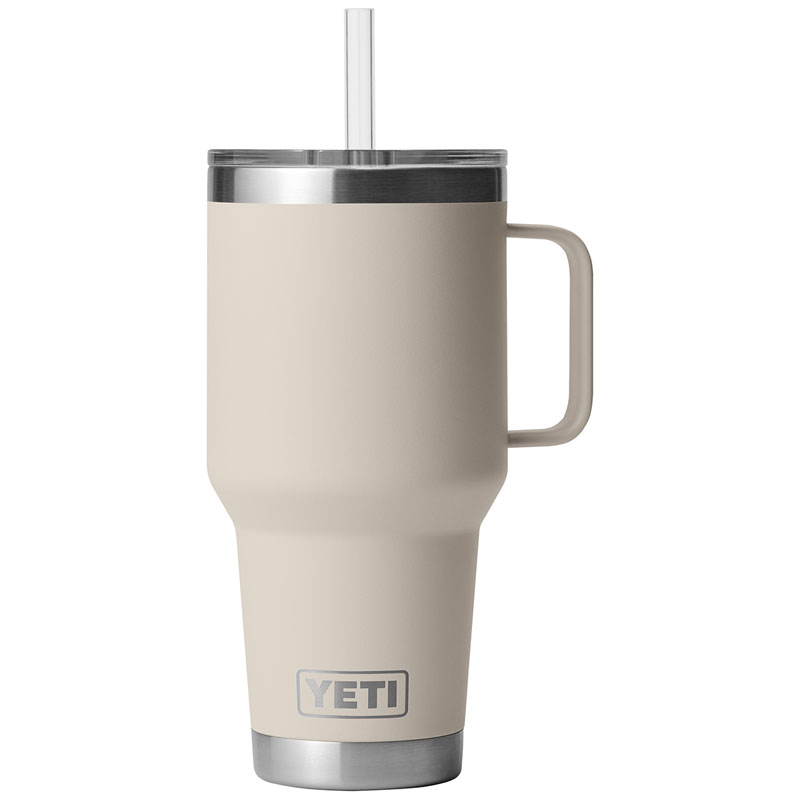35 Oz. YETI® Rambler with Straw Mug - Taupe