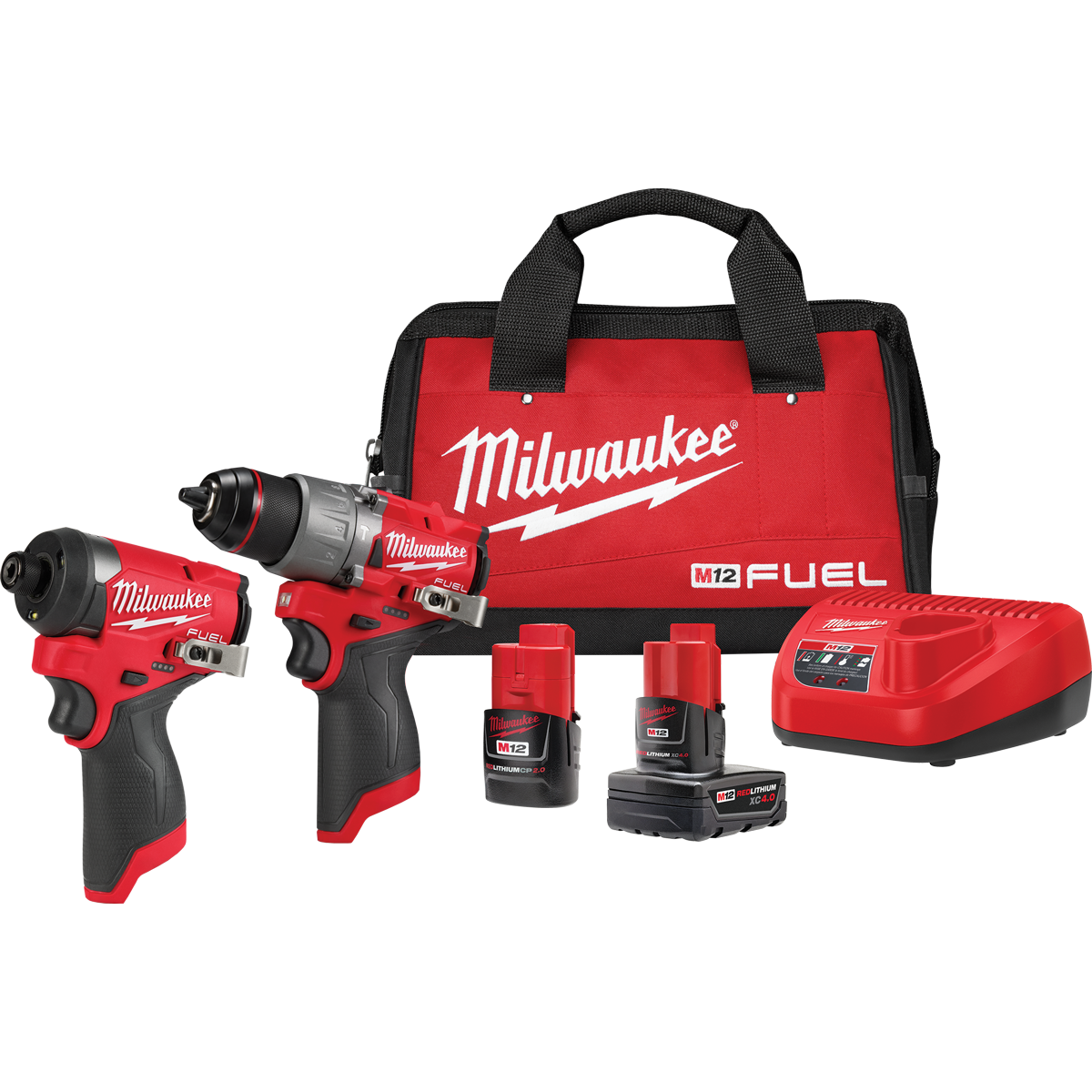 Milwaukee M12 Fuel 12V Cordless Brushless 2-Tool Combo Kit