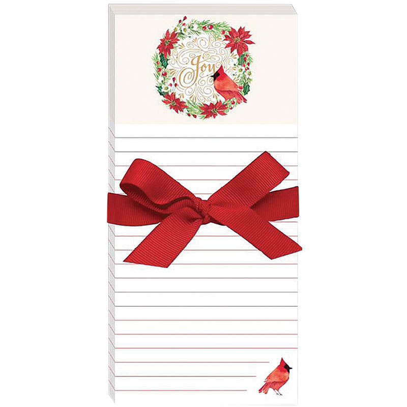 4" x 8.5" Punch Studio Joy Cardinal Magnetic List Pad