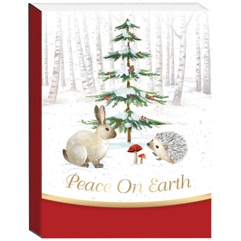 3" x 4" Punch Studio Woodland Rabbit & Hedge Hog Notepad