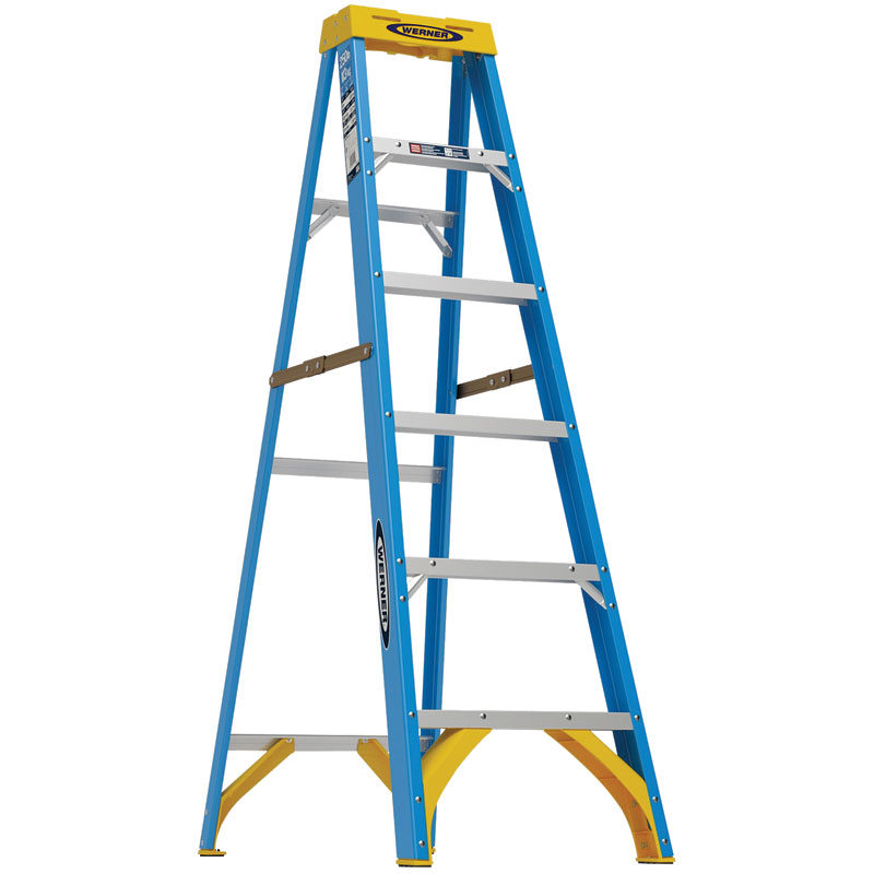 6' Werner® Fiberglass Step Ladder