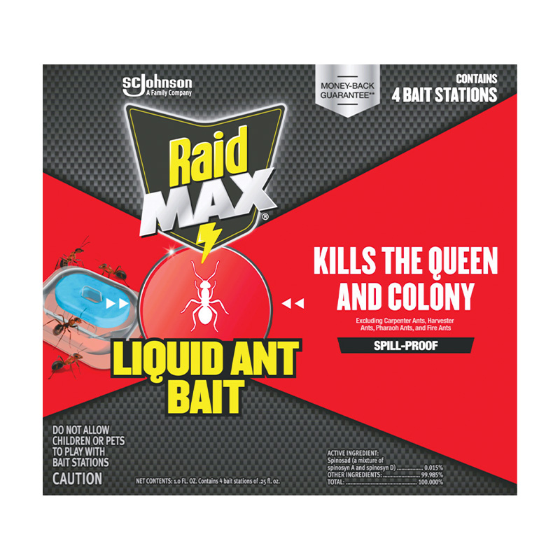 4 Pk. SC Johnson Raid® Max Liquid Ant Bait