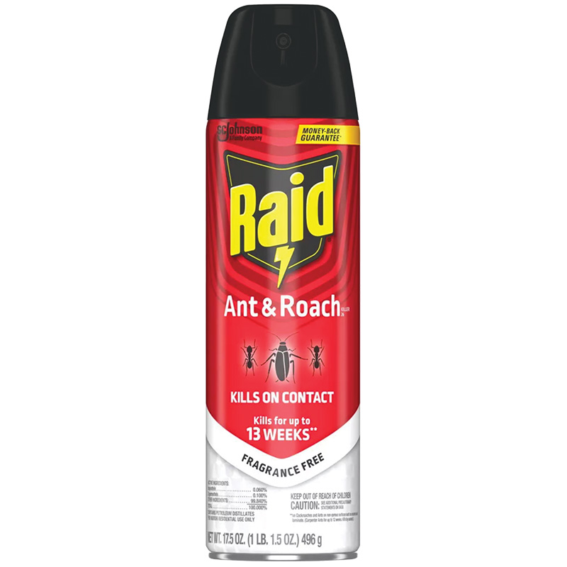 17.5 Oz. SC Johnson Raid® Ant & Roach Killer Aerosol