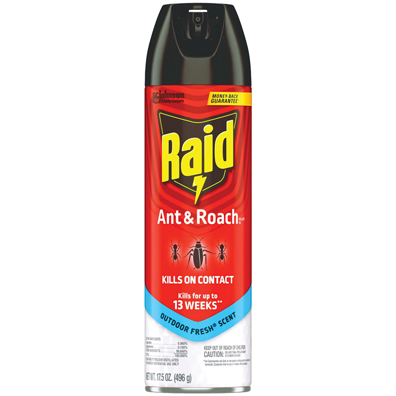 17.5 Oz. SC Johnson Raid® Ant & Roach Aerosol Outdoor Fresh Scent