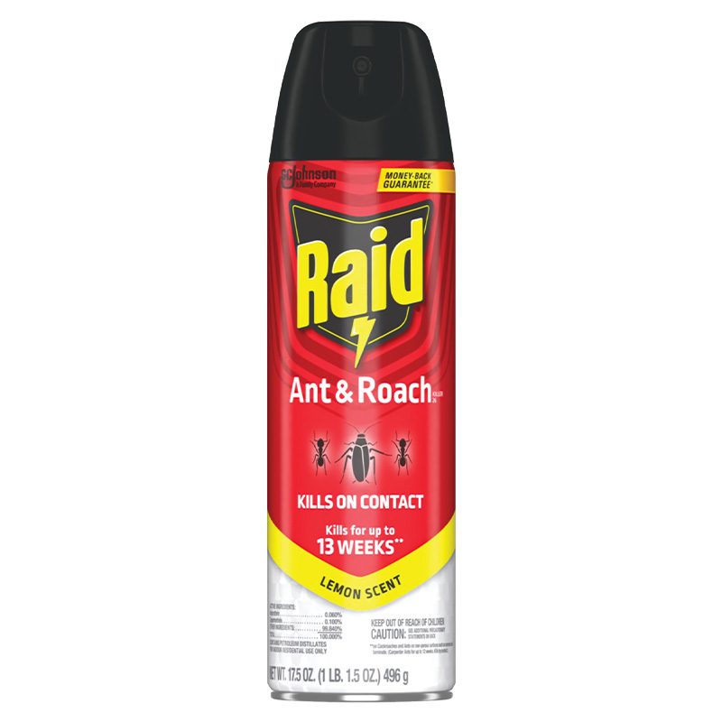 17.5 Oz. SC Johnson Raid® Ant & Roach Aerosol Lemon Scent