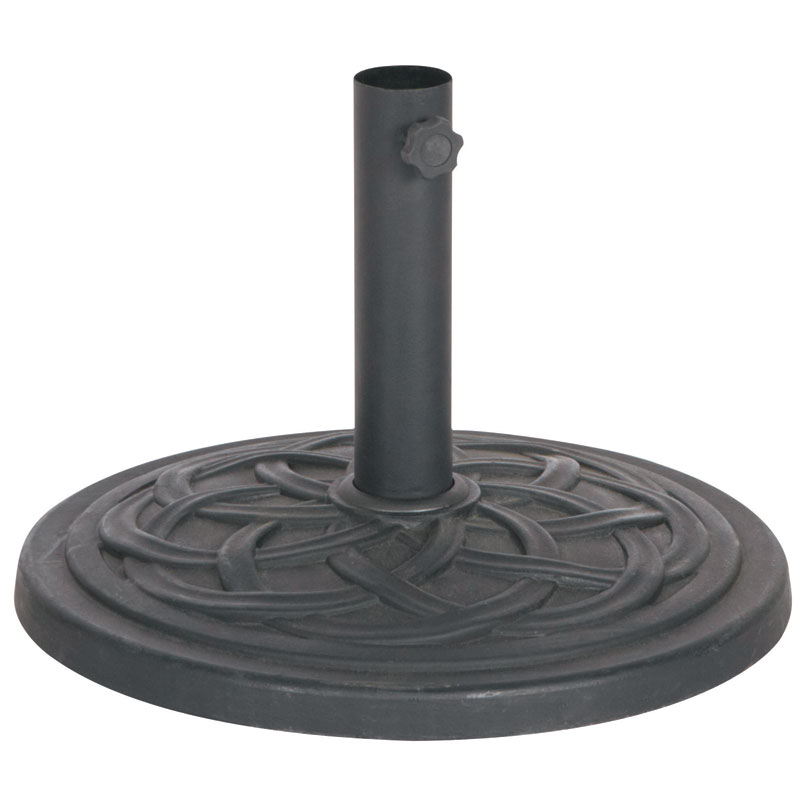 18" Bond® Cast Stone Black Umbrella Base