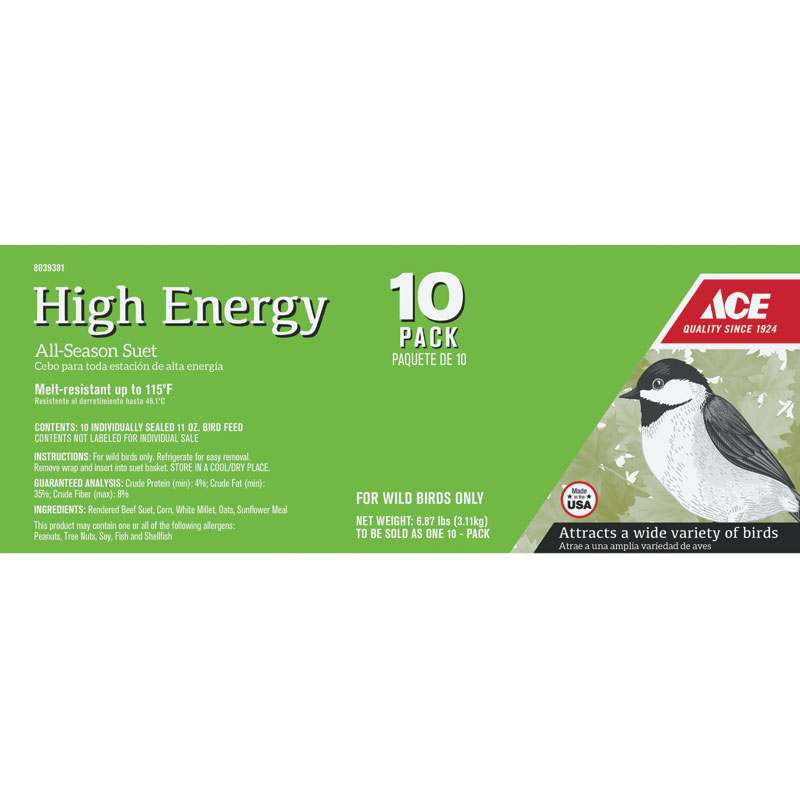 Ace® High Energy Suet, 10 Pk.