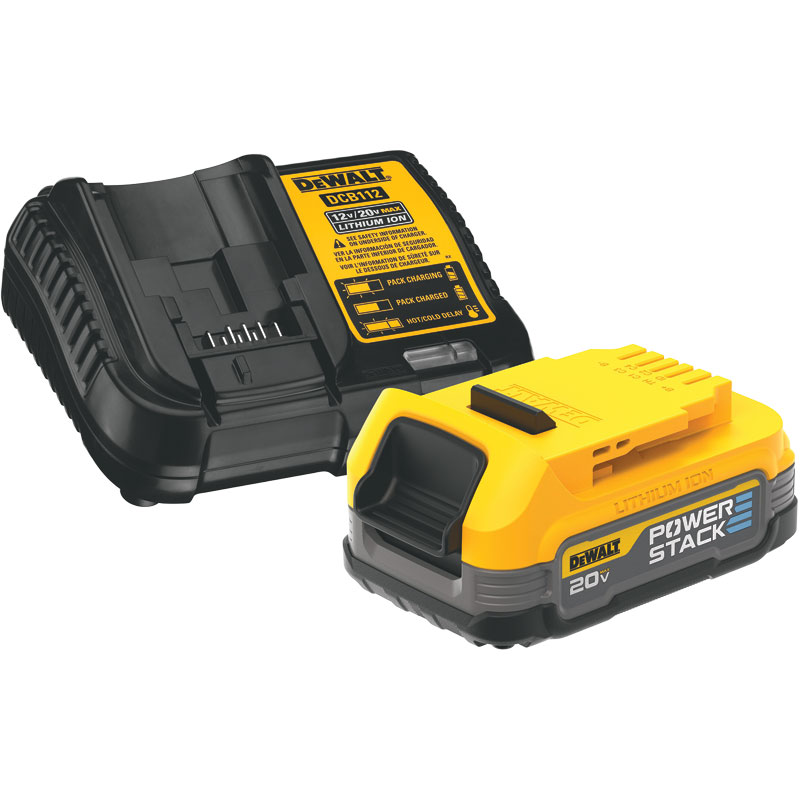 DeWalt® 20V MAX Starter Kit with Powerstack Compact Battery & Charger