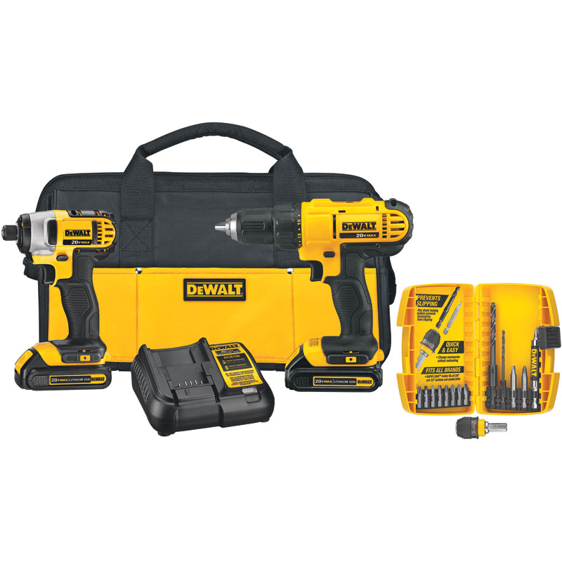 20V DeWalt® Cordless Compact Driver & Impact Driver Li-On