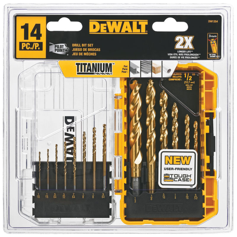14 Pc. DeWalt® Pilot Point Drill Bit Set
