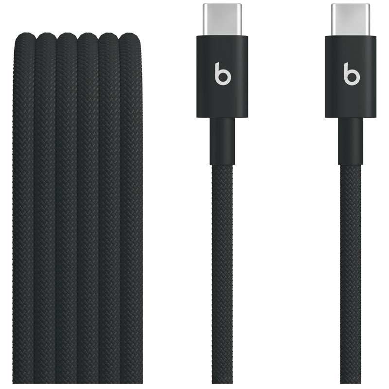 5 Ft. Beats Black Wover USB-C To USB-C Cable For Smartphones-Black 