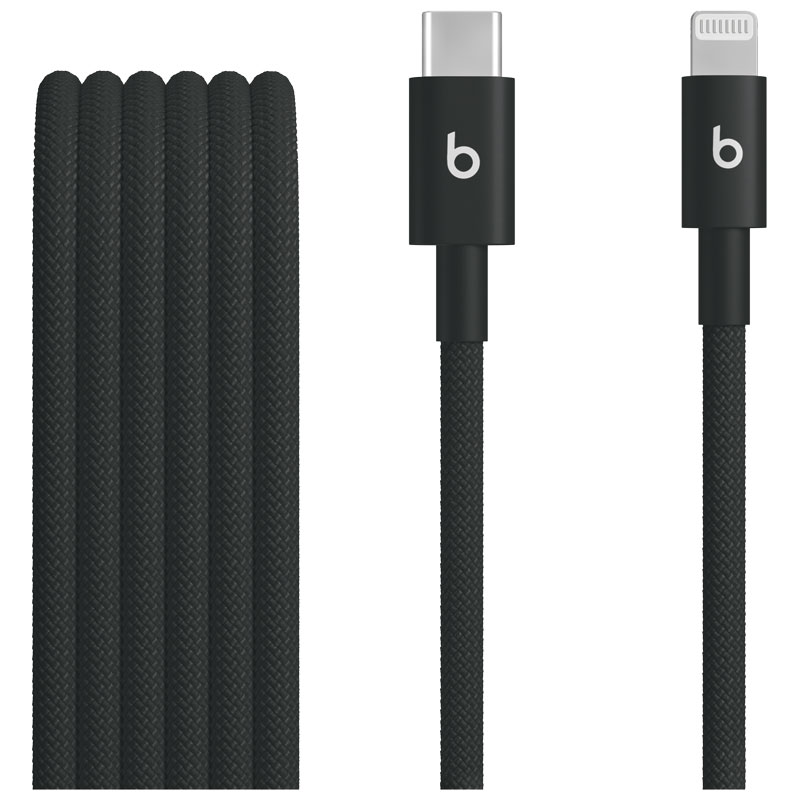 5' Beats Lighting To USB-C Cable-Black