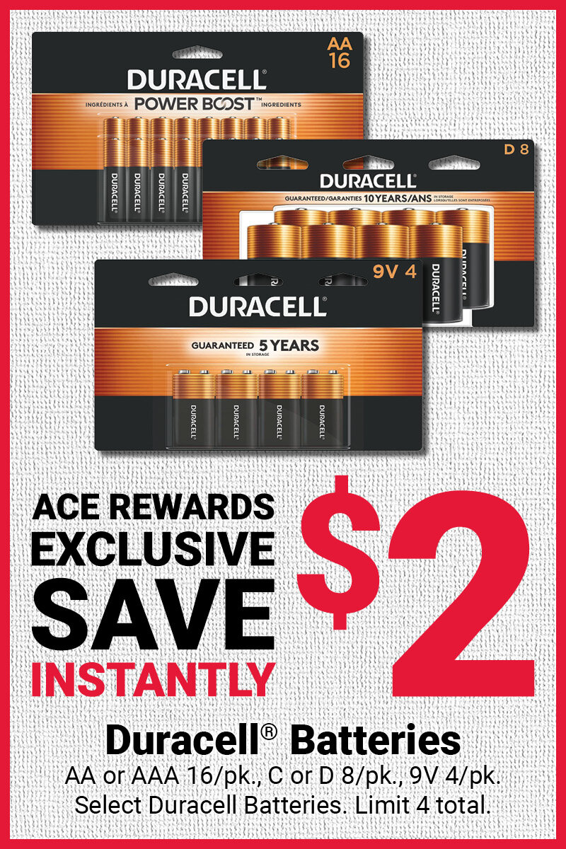 16 Pk. Duracell® Batteries