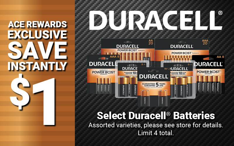 Save $1 Instantly on Select Duracell® Batteries