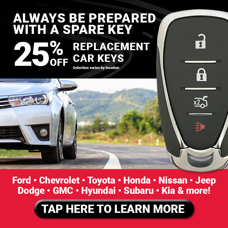 25% Off Replacement Keys