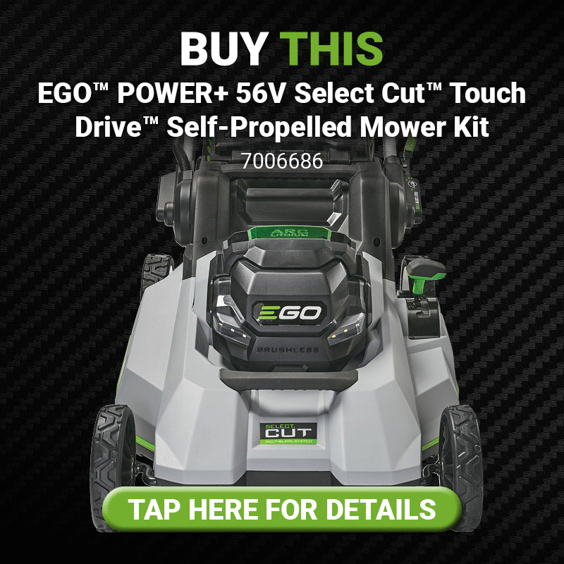 EGO™ Buy This Mower Get a FREE Battery