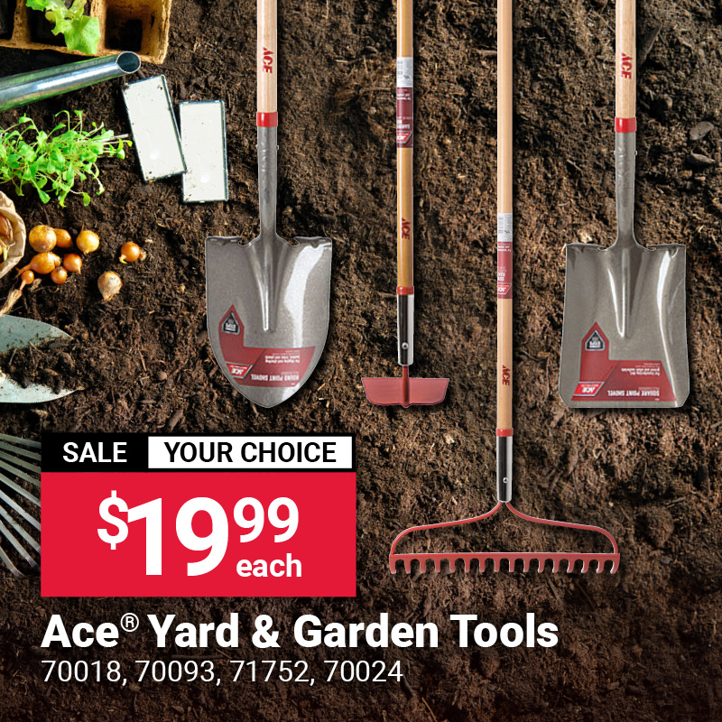 63" Ace Garden Hoe