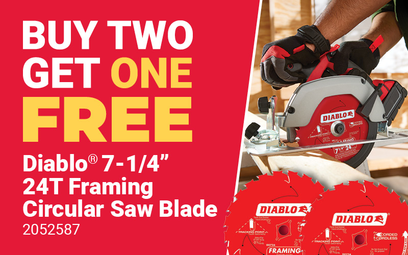 Diablo® Buy Two Get One FREE Saw Blades