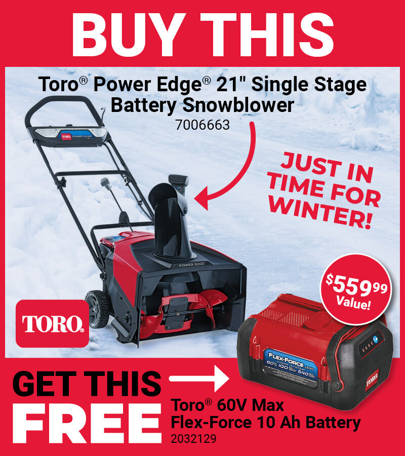Toro® Buy This Mower Get a FREE Battery