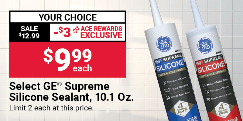 10.1 Oz. Select GE® Supreme Silicone Sealant