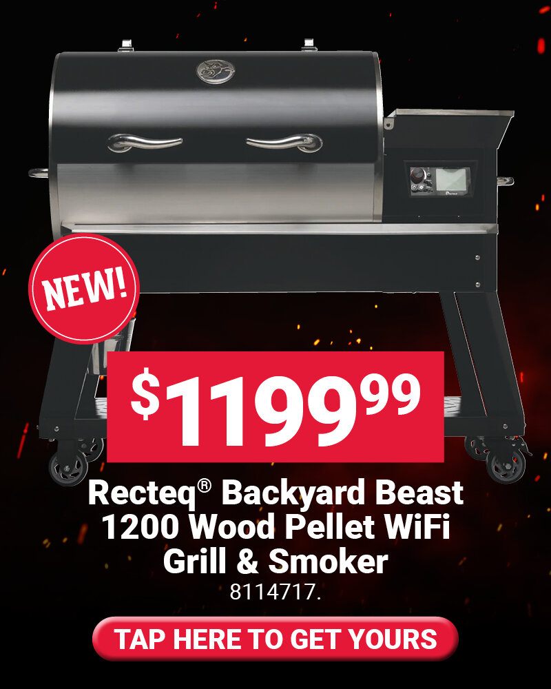 Recteq® Backyard Beast 1200 Wood Pellet WiFi Grill & Smoker