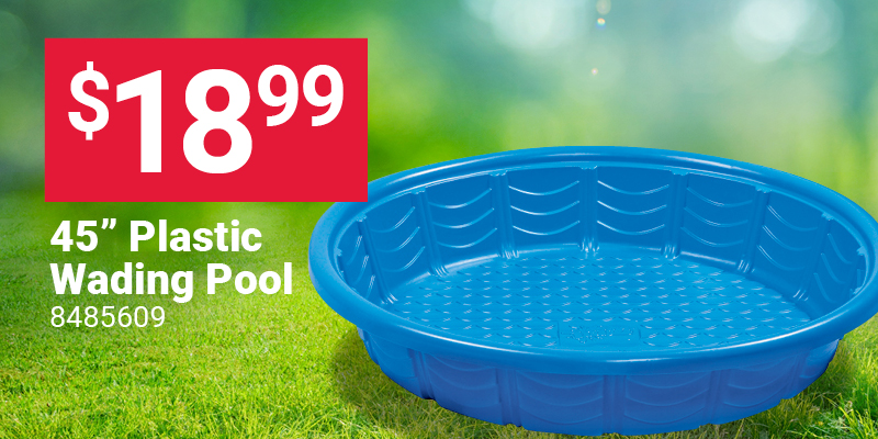 45" Plastic Wading Pool
