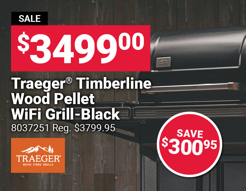 8037251 Traeger® Timberline Wood Pellet WiFi Grill-Black